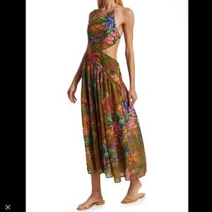 Zimmermann Tropicana Asymmetric Cut-Out Dress